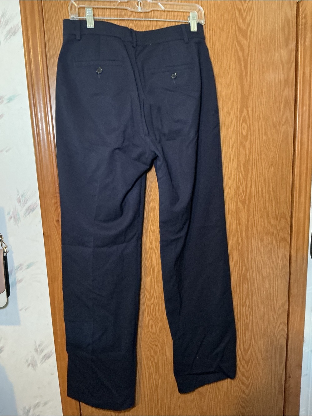 Banana Republic Women's Navy Blue Straight Leg Dress Pants Size 6 Italian Fabric - Picture 4 of 4